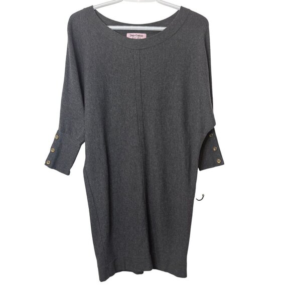 Juicy Couture grey dolman sweater dress size XS - Picture 2 of 9